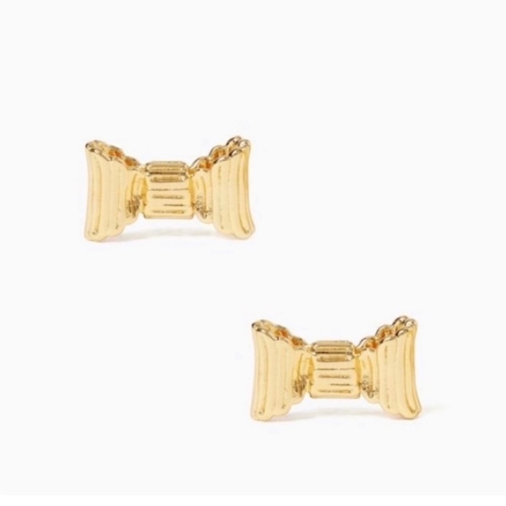 kate Spade Gold Tone Bow Earrings